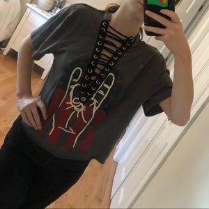 Custom Tie-Up Graphic Tee